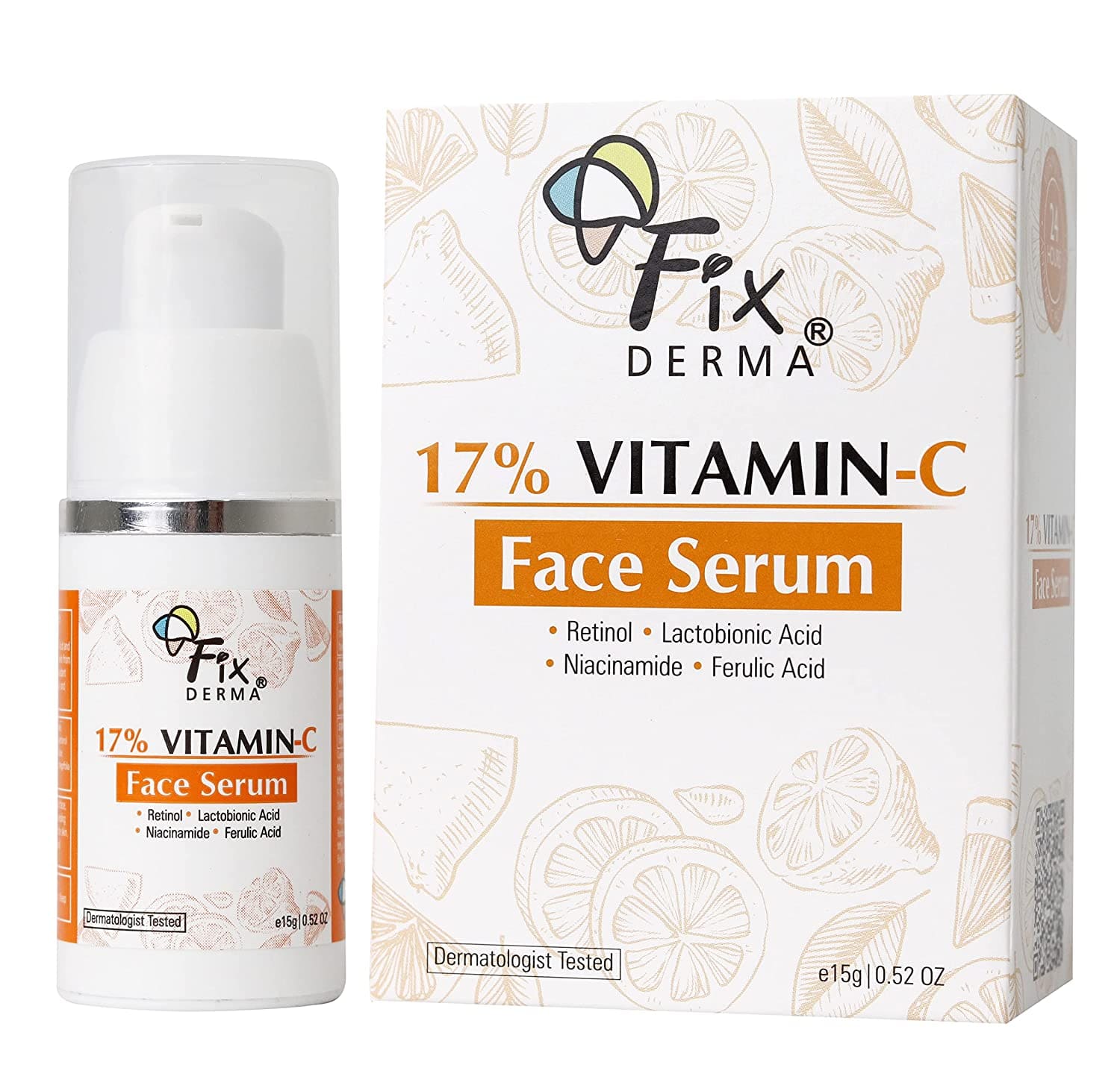 Fixderma 17% Vitamin C Face Serum for Glowing Skin