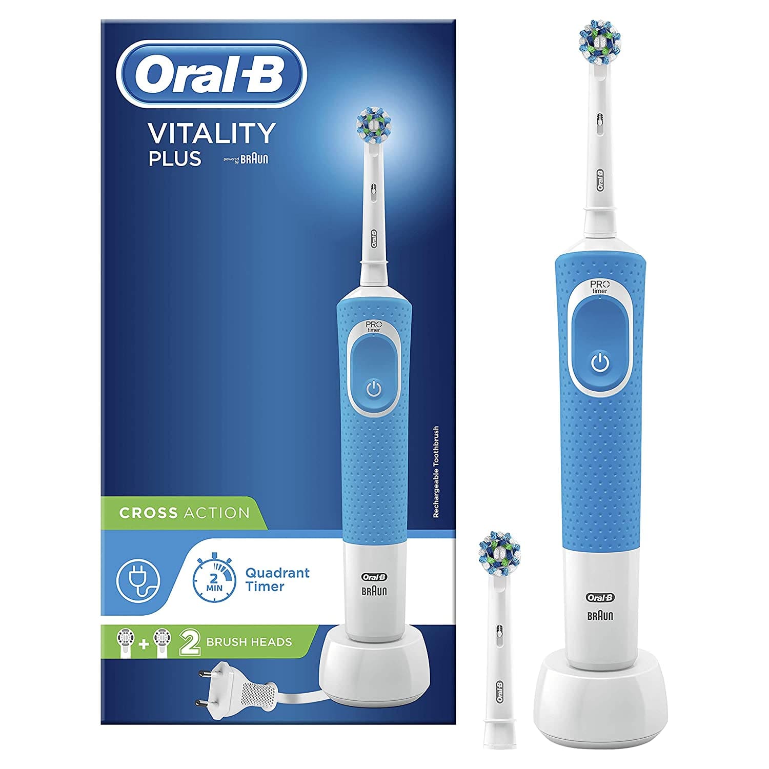 Oral B Pro Vitality Plus Cross Action Rechargeable Electric Toothbrush